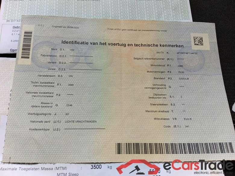 Volkswagen CRAFTER 35 2.0TDI 75/102 FDW L4 BesteBak Light carrosserie 2d #4