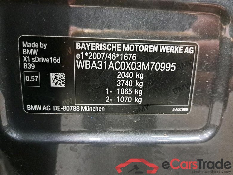 BMW - BMW X1 sDrive16dA 116PK Advantage Pack Business & Travel & Driving Assistant Plus & Rear Camera #6