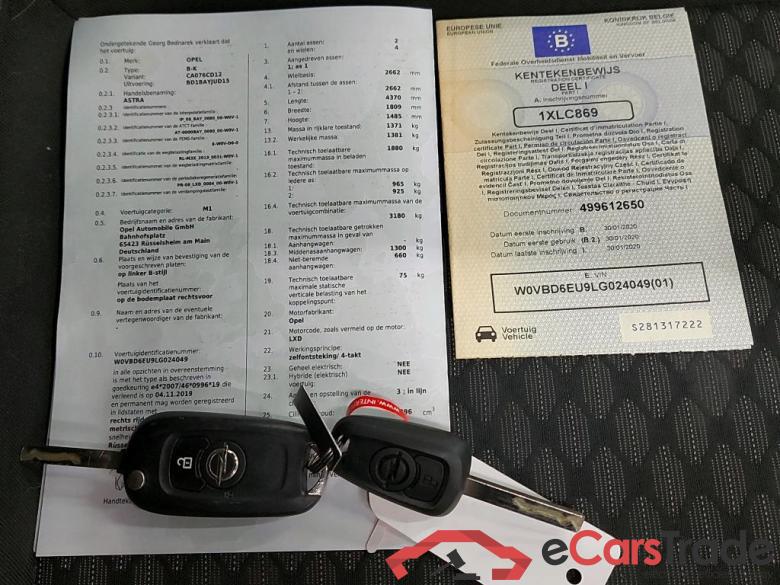 OPEL - OPE ASTRA Turbo D 105PK S/S Edition Pack Experience & DAB Plus & Multimedia Nav & Rear Park Pilot #4