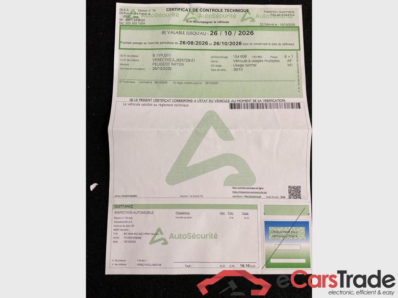 PEUGEOT Rifter Swb Rifter 1.5 BlueHDi Standard GT Line S&S #5