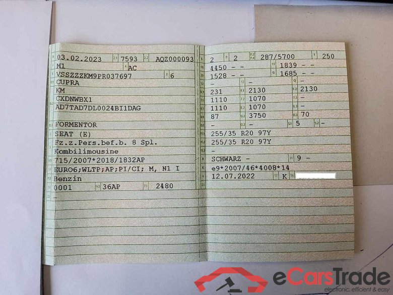 Cupra Formentor (KM7)(08.2020->) DE - SUV5 2.5 TSI EU6d, VZ5 4Drive, 2021 - 2024 #5