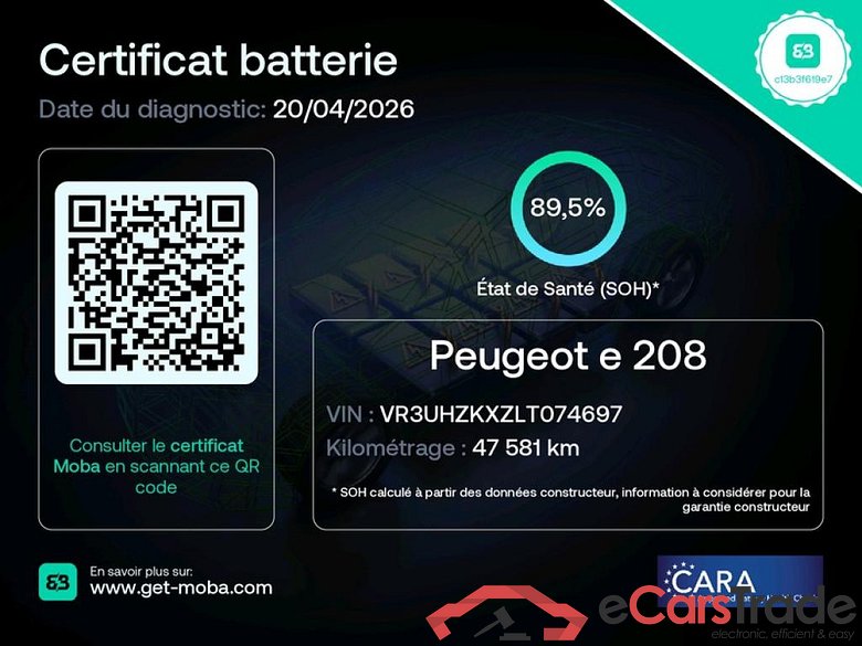 208 (e-) Active Business R 50kWh BVA / TRANSFO VP VF #2