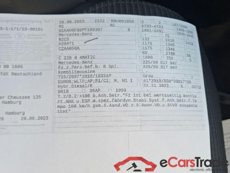 C -Klasse T-Modell C 220 d 4Matic T (206.205)Avantgarde 162KW AT9 E6d #2