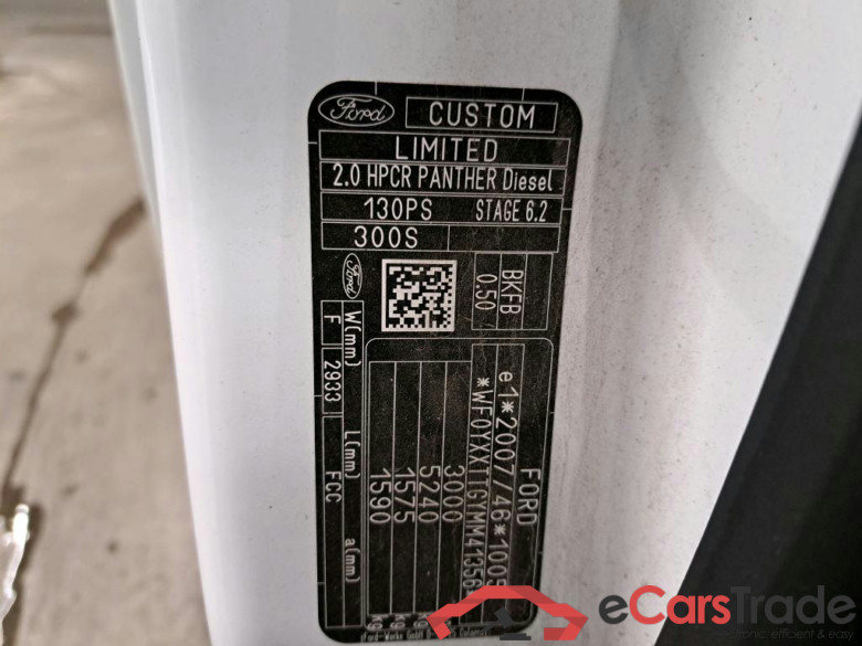 FORD - FOR TRANSIT CUSTOM B/F 300S 2.0TD 130PK M6 FWD Limited Pack Good Sight Premium & Adaptive Cruise & DAB & Navigation #6