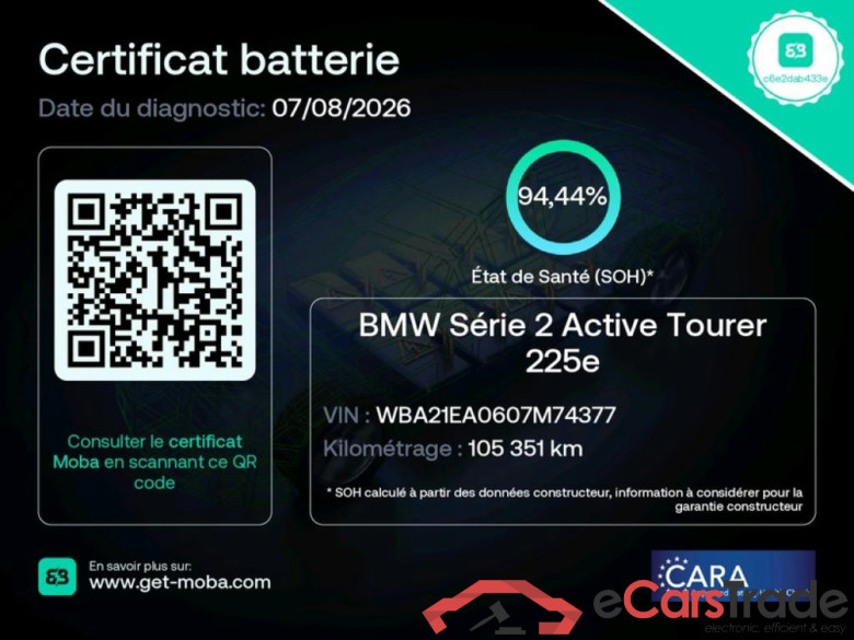 BMW Série 2 Active Tourer / 2021 / 5P / monospace 225e xDrive 245ch Business Design DKG7 #2