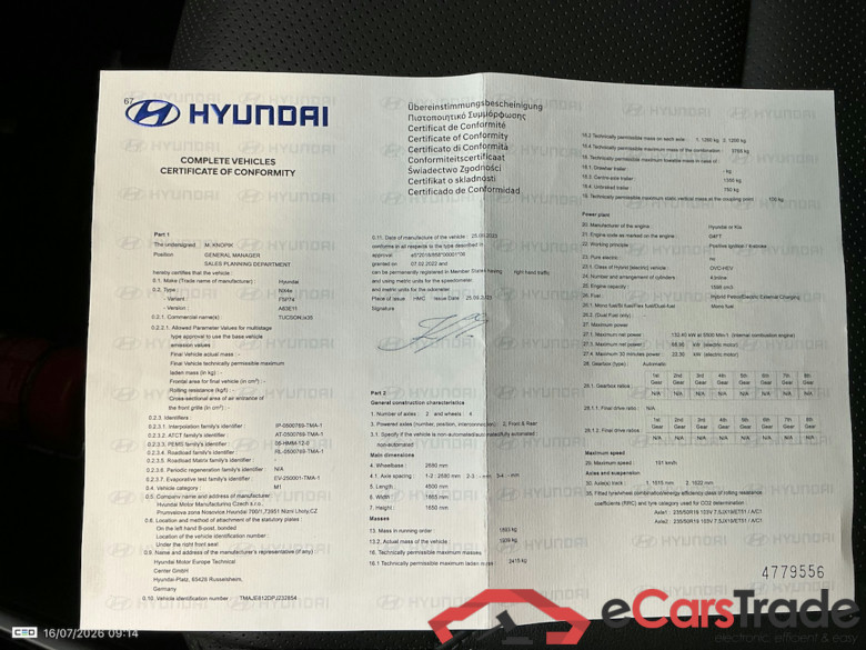 HYUNDAI TUCSON 1.6 T-GDI PHEV 4WD SHINE AUTO #4