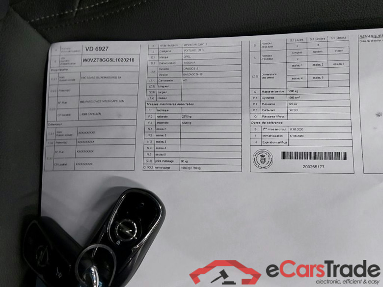 OPEL - OPE INSIGNIA SPORTS TOURER CDTI 170PK AT8 Innovation OPC Line Pack Executive Innovation/Country Tourer Towing Hook #4